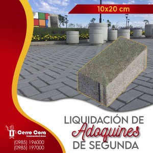 LIQUIDACIÓN DE ADOQUINES DE SEGUNDA