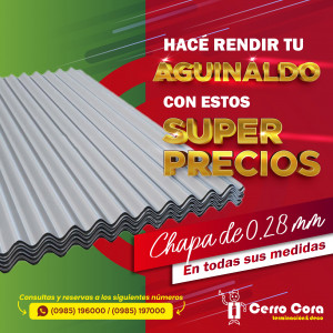 Super precio en chapas
